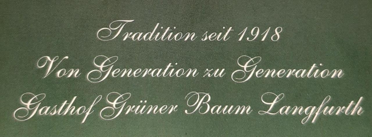 Gasthof Gruener Baum Oberlangfurth Exteriér fotografie